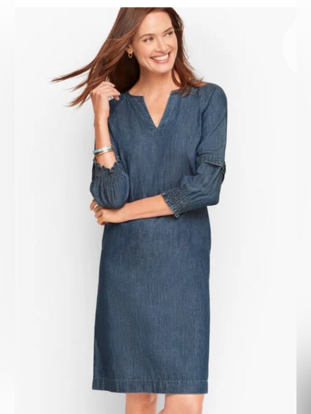 Talbots Plus size Denim-Style Dress in Medium wash size 20W